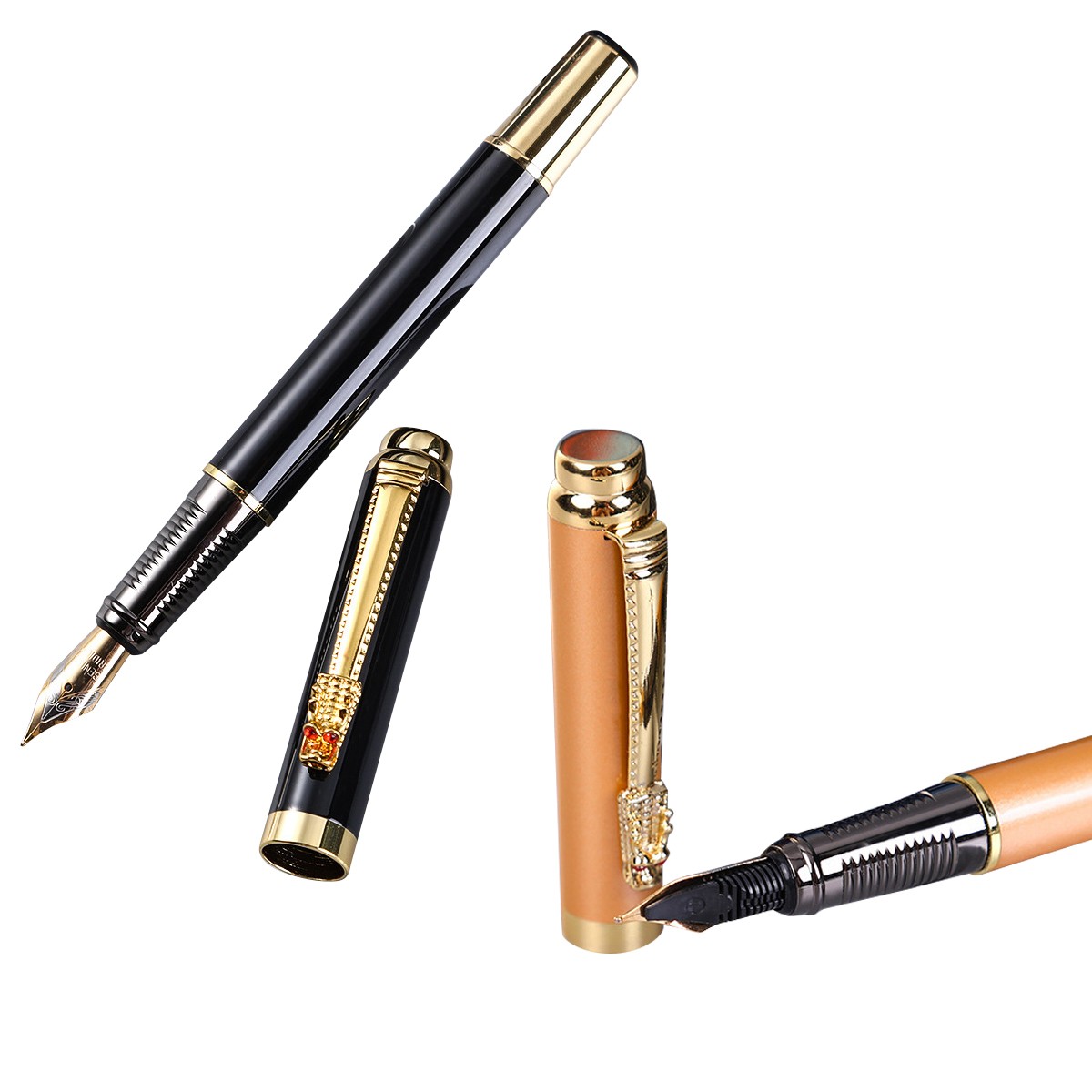 Brass Fountain Pen with Removable Cap 1