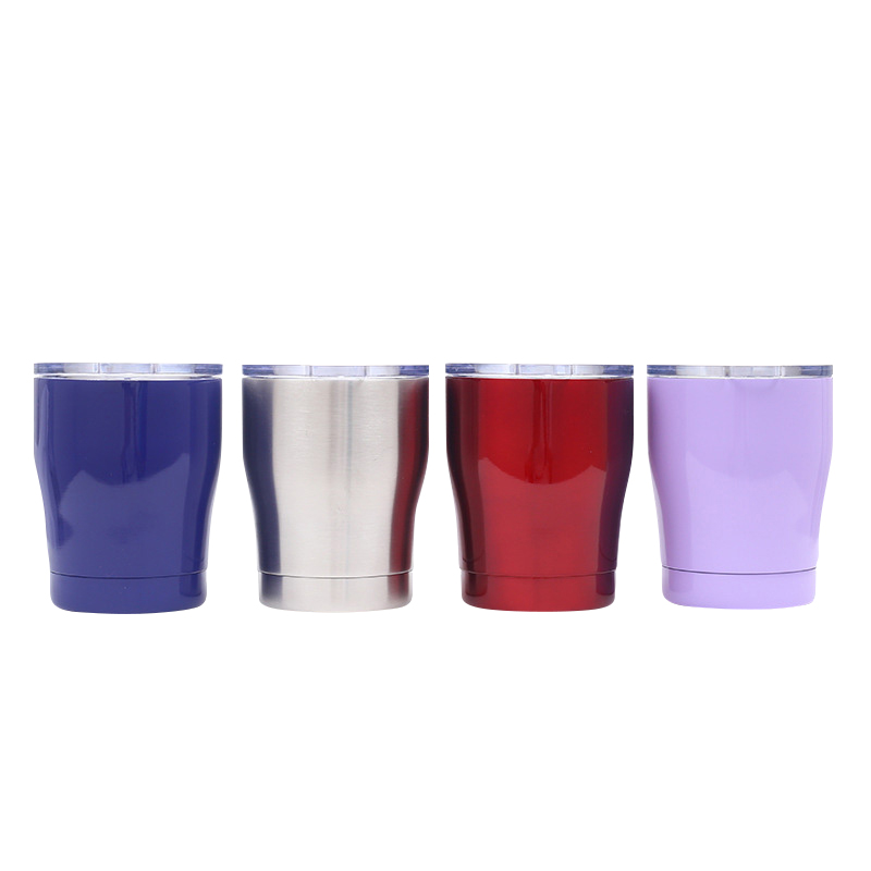 10 oz Stainless Tumbler with Acrylic Lid - Custom Drinkware | RELYmedia